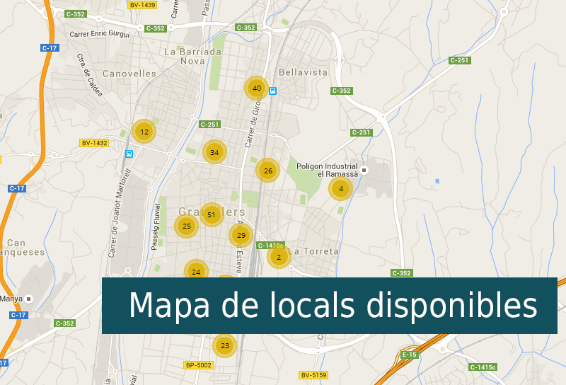 local comercial mapa