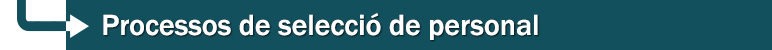 titulos processos de seleccio de personal